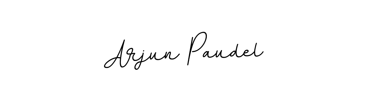 Design your own signature with our free online signature maker. With this signature software, you can create a handwritten (BallpointsItalic-DORy9) signature for name Arjun Paudel. Arjun Paudel signature style 11 images and pictures png