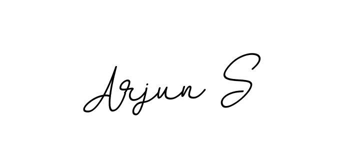 How to make Arjun S name signature. Use BallpointsItalic-DORy9 style for creating short signs online. This is the latest handwritten sign. Arjun S signature style 11 images and pictures png