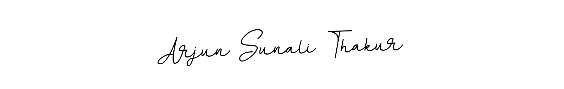 How to make Arjun Sunali Thakur name signature. Use BallpointsItalic-DORy9 style for creating short signs online. This is the latest handwritten sign. Arjun Sunali Thakur signature style 11 images and pictures png