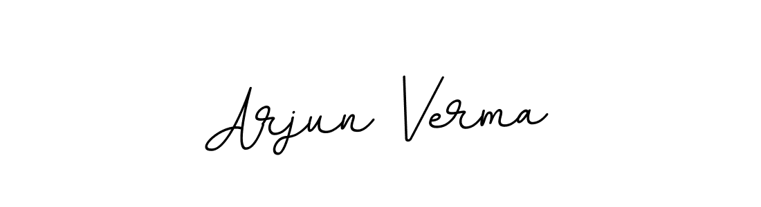 This is the best signature style for the Arjun Verma name. Also you like these signature font (BallpointsItalic-DORy9). Mix name signature. Arjun Verma signature style 11 images and pictures png