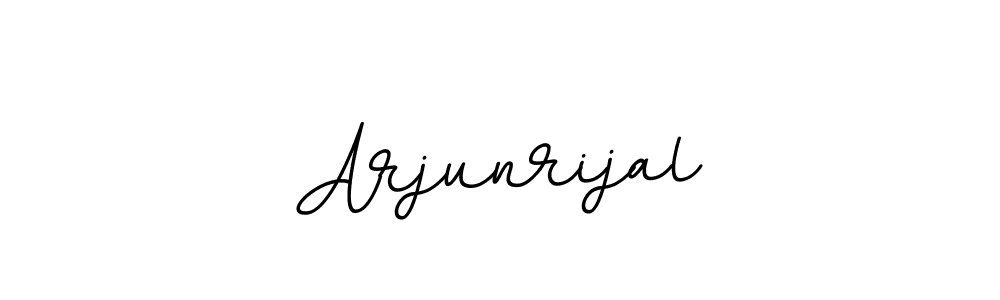 Design your own signature with our free online signature maker. With this signature software, you can create a handwritten (BallpointsItalic-DORy9) signature for name Arjunrijal. Arjunrijal signature style 11 images and pictures png