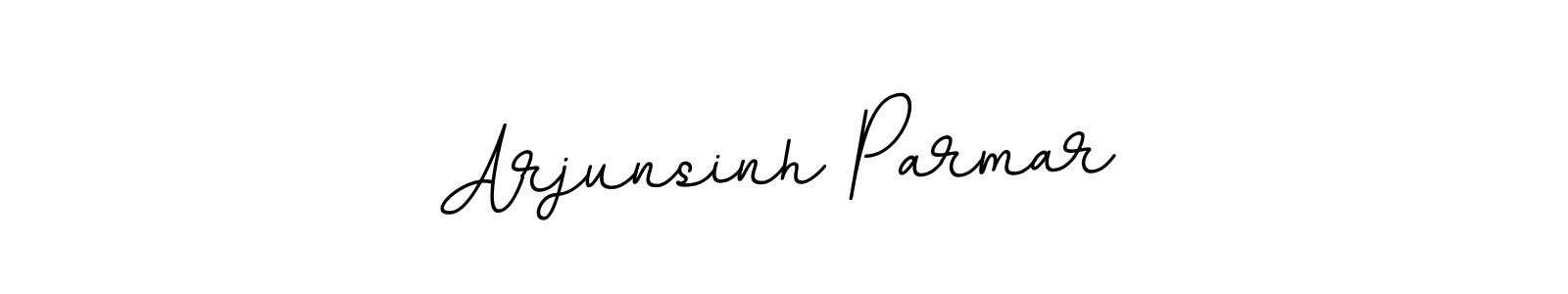 You should practise on your own different ways (BallpointsItalic-DORy9) to write your name (Arjunsinh Parmar) in signature. don't let someone else do it for you. Arjunsinh Parmar signature style 11 images and pictures png