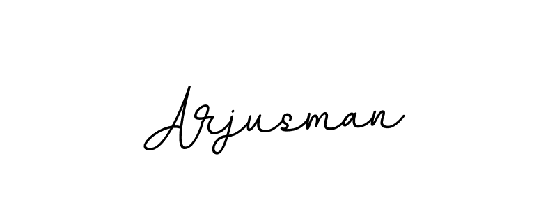 Design your own signature with our free online signature maker. With this signature software, you can create a handwritten (BallpointsItalic-DORy9) signature for name Arjusman. Arjusman signature style 11 images and pictures png