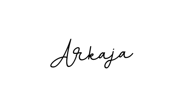 How to make Arkaja name signature. Use BallpointsItalic-DORy9 style for creating short signs online. This is the latest handwritten sign. Arkaja signature style 11 images and pictures png