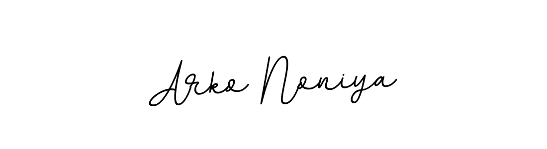 Also we have Arko Noniya name is the best signature style. Create professional handwritten signature collection using BallpointsItalic-DORy9 autograph style. Arko Noniya signature style 11 images and pictures png