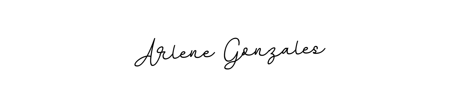 Design your own signature with our free online signature maker. With this signature software, you can create a handwritten (BallpointsItalic-DORy9) signature for name Arlene Gonzales. Arlene Gonzales signature style 11 images and pictures png