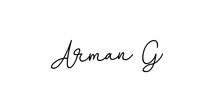 Design your own signature with our free online signature maker. With this signature software, you can create a handwritten (BallpointsItalic-DORy9) signature for name Arman G. Arman G signature style 11 images and pictures png