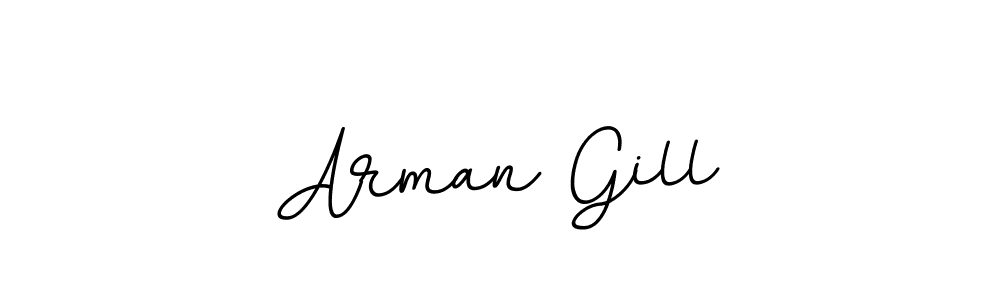 The best way (BallpointsItalic-DORy9) to make a short signature is to pick only two or three words in your name. The name Arman Gill include a total of six letters. For converting this name. Arman Gill signature style 11 images and pictures png