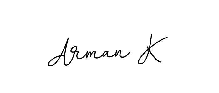 BallpointsItalic-DORy9 is a professional signature style that is perfect for those who want to add a touch of class to their signature. It is also a great choice for those who want to make their signature more unique. Get Arman K name to fancy signature for free. Arman K signature style 11 images and pictures png