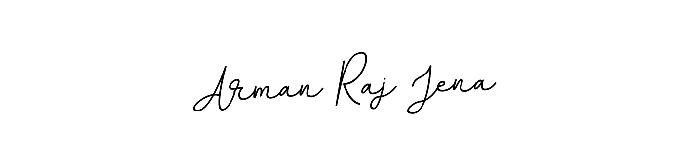 Use a signature maker to create a handwritten signature online. With this signature software, you can design (BallpointsItalic-DORy9) your own signature for name Arman Raj Jena. Arman Raj Jena signature style 11 images and pictures png