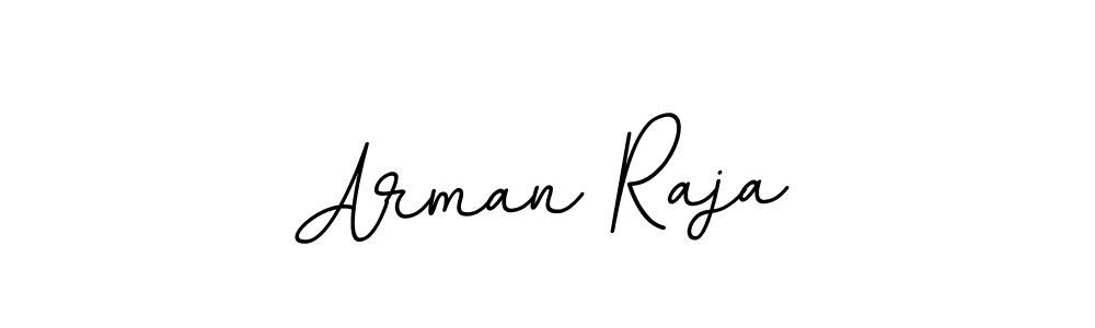 Use a signature maker to create a handwritten signature online. With this signature software, you can design (BallpointsItalic-DORy9) your own signature for name Arman Raja. Arman Raja signature style 11 images and pictures png