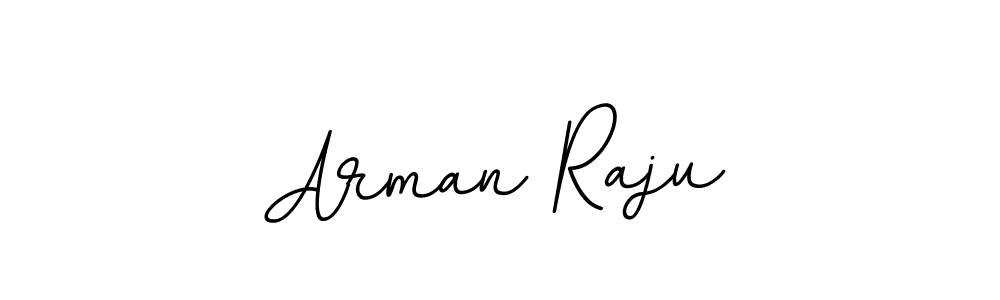 Make a beautiful signature design for name Arman Raju. With this signature (BallpointsItalic-DORy9) style, you can create a handwritten signature for free. Arman Raju signature style 11 images and pictures png