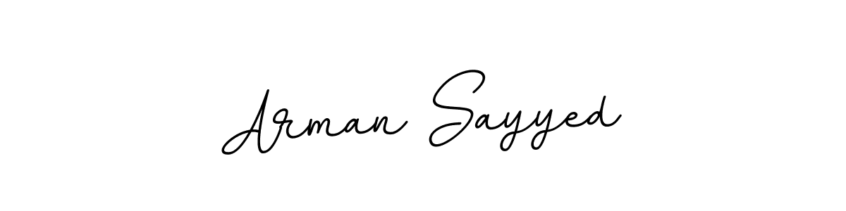 Design your own signature with our free online signature maker. With this signature software, you can create a handwritten (BallpointsItalic-DORy9) signature for name Arman Sayyed. Arman Sayyed signature style 11 images and pictures png