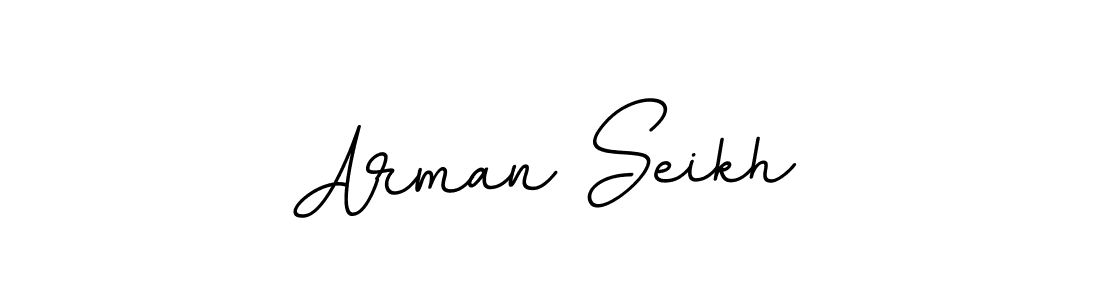 Make a beautiful signature design for name Arman Seikh. With this signature (BallpointsItalic-DORy9) style, you can create a handwritten signature for free. Arman Seikh signature style 11 images and pictures png