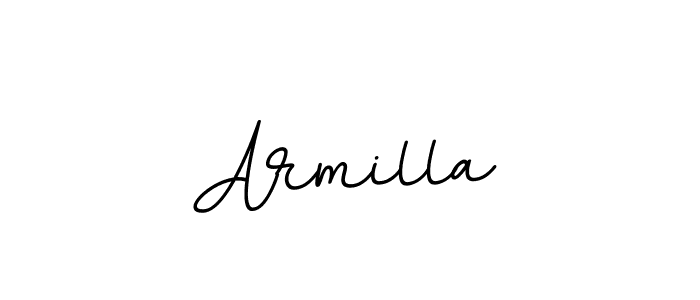 Create a beautiful signature design for name Armilla. With this signature (BallpointsItalic-DORy9) fonts, you can make a handwritten signature for free. Armilla signature style 11 images and pictures png