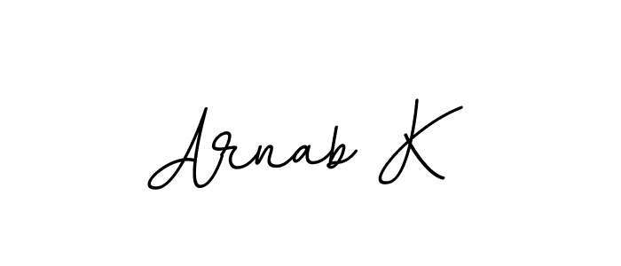 Arnab K stylish signature style. Best Handwritten Sign (BallpointsItalic-DORy9) for my name. Handwritten Signature Collection Ideas for my name Arnab K. Arnab K signature style 11 images and pictures png