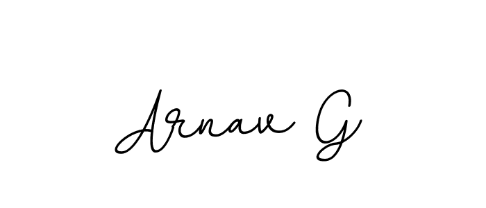 Arnav G stylish signature style. Best Handwritten Sign (BallpointsItalic-DORy9) for my name. Handwritten Signature Collection Ideas for my name Arnav G. Arnav G signature style 11 images and pictures png