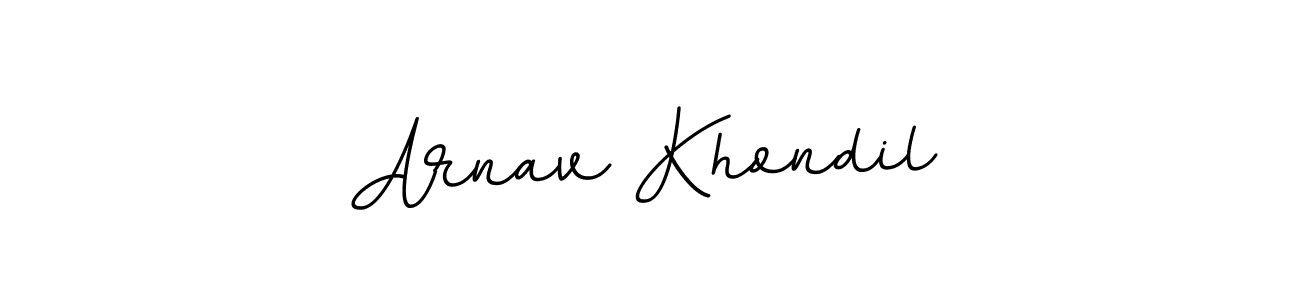 Arnav Khondil stylish signature style. Best Handwritten Sign (BallpointsItalic-DORy9) for my name. Handwritten Signature Collection Ideas for my name Arnav Khondil. Arnav Khondil signature style 11 images and pictures png