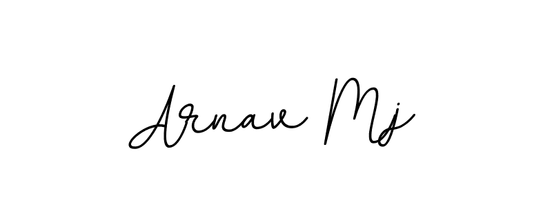 Make a beautiful signature design for name Arnav Mj. With this signature (BallpointsItalic-DORy9) style, you can create a handwritten signature for free. Arnav Mj signature style 11 images and pictures png