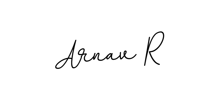 This is the best signature style for the Arnav R name. Also you like these signature font (BallpointsItalic-DORy9). Mix name signature. Arnav R signature style 11 images and pictures png