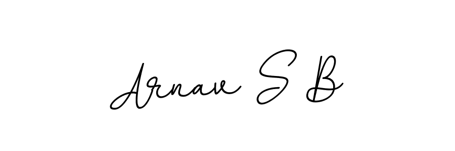 Design your own signature with our free online signature maker. With this signature software, you can create a handwritten (BallpointsItalic-DORy9) signature for name Arnav S B. Arnav S B signature style 11 images and pictures png