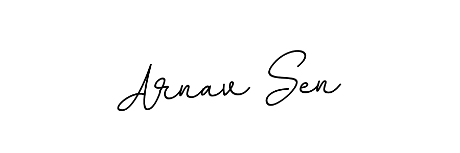 Make a beautiful signature design for name Arnav Sen. With this signature (BallpointsItalic-DORy9) style, you can create a handwritten signature for free. Arnav Sen signature style 11 images and pictures png
