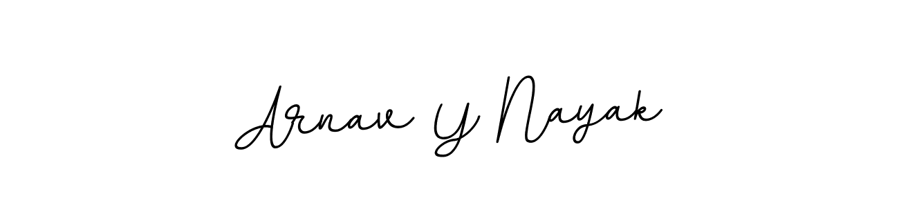 Design your own signature with our free online signature maker. With this signature software, you can create a handwritten (BallpointsItalic-DORy9) signature for name Arnav Y Nayak. Arnav Y Nayak signature style 11 images and pictures png