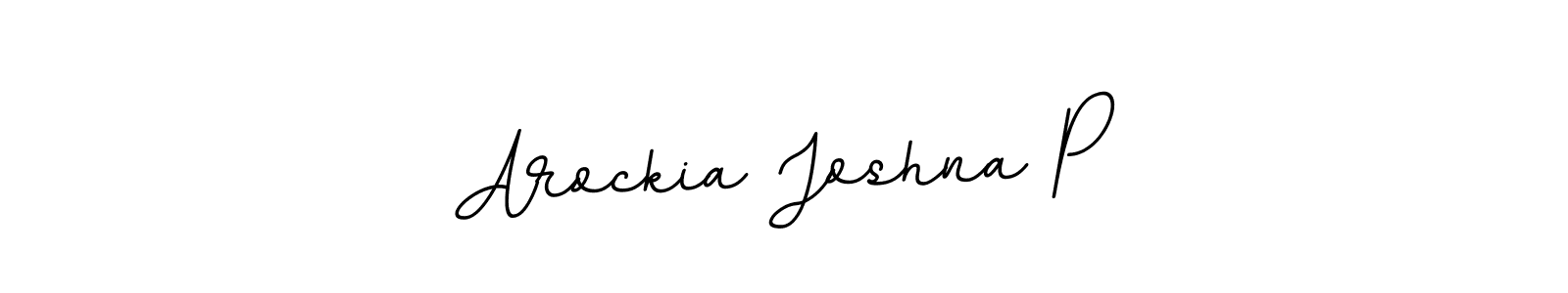 Arockia Joshna P stylish signature style. Best Handwritten Sign (BallpointsItalic-DORy9) for my name. Handwritten Signature Collection Ideas for my name Arockia Joshna P. Arockia Joshna P signature style 11 images and pictures png