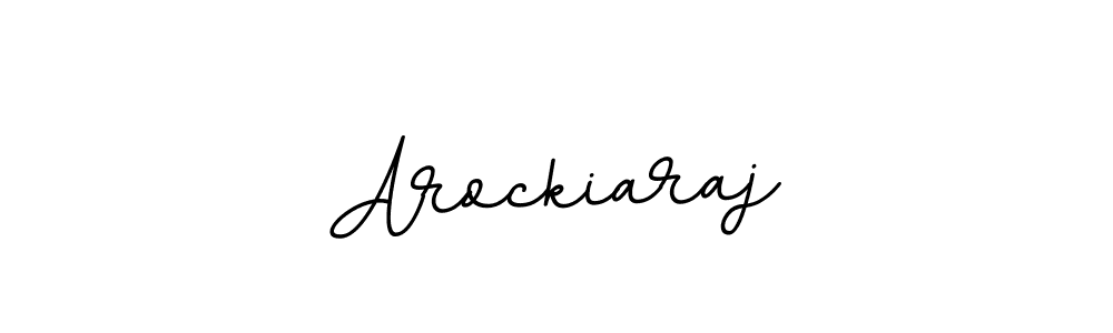 How to make Arockiaraj name signature. Use BallpointsItalic-DORy9 style for creating short signs online. This is the latest handwritten sign. Arockiaraj signature style 11 images and pictures png