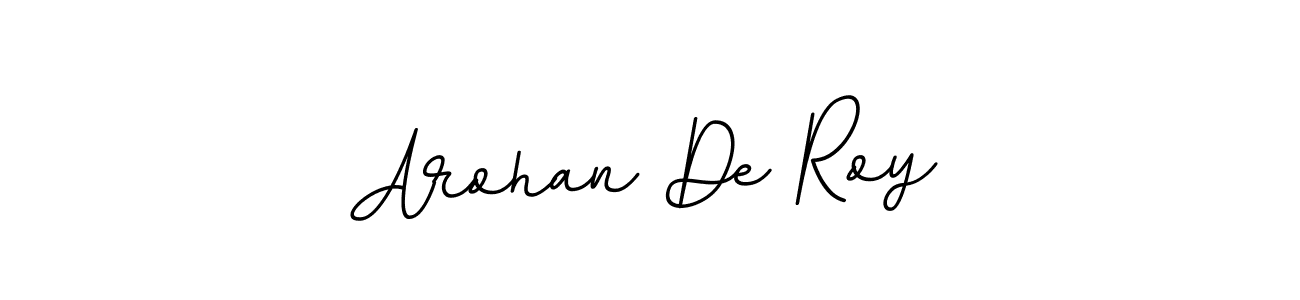 How to make Arohan De Roy name signature. Use BallpointsItalic-DORy9 style for creating short signs online. This is the latest handwritten sign. Arohan De Roy signature style 11 images and pictures png