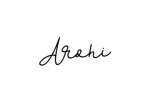How to make Arohi name signature. Use BallpointsItalic-DORy9 style for creating short signs online. This is the latest handwritten sign. Arohi signature style 11 images and pictures png