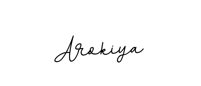 It looks lik you need a new signature style for name Arokiya. Design unique handwritten (BallpointsItalic-DORy9) signature with our free signature maker in just a few clicks. Arokiya signature style 11 images and pictures png