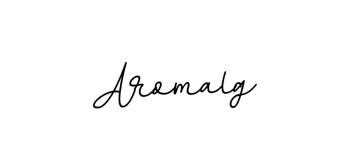 How to make Aromalg signature? BallpointsItalic-DORy9 is a professional autograph style. Create handwritten signature for Aromalg name. Aromalg signature style 11 images and pictures png
