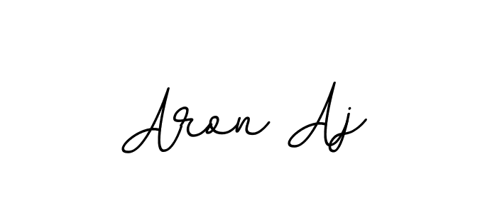 Make a beautiful signature design for name Aron Aj. With this signature (BallpointsItalic-DORy9) style, you can create a handwritten signature for free. Aron Aj signature style 11 images and pictures png