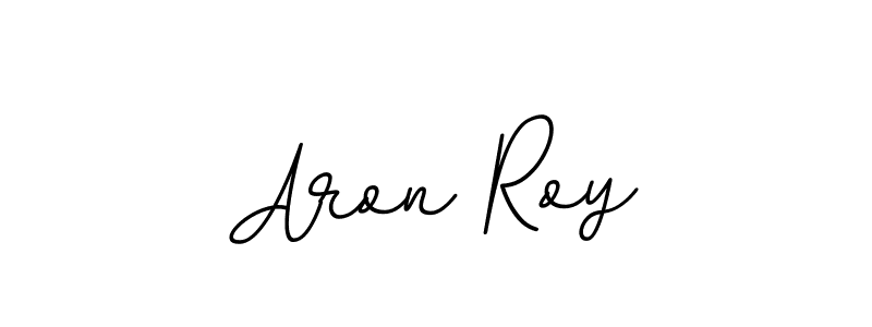 How to make Aron Roy name signature. Use BallpointsItalic-DORy9 style for creating short signs online. This is the latest handwritten sign. Aron Roy signature style 11 images and pictures png