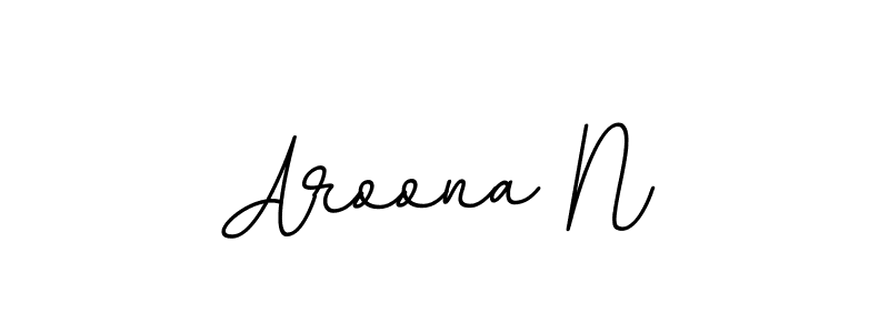 Here are the top 10 professional signature styles for the name Aroona N. These are the best autograph styles you can use for your name. Aroona N signature style 11 images and pictures png