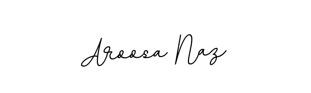 if you are searching for the best signature style for your name Aroosa Naz. so please give up your signature search. here we have designed multiple signature styles  using BallpointsItalic-DORy9. Aroosa Naz signature style 11 images and pictures png