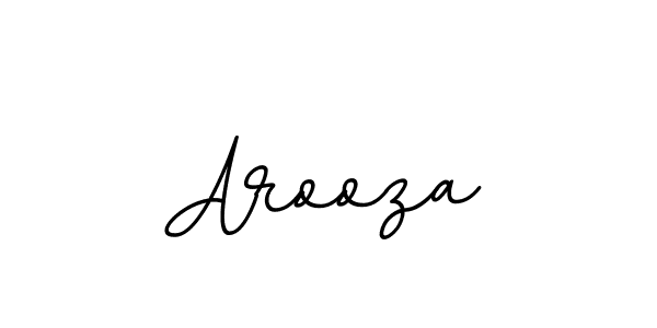 Use a signature maker to create a handwritten signature online. With this signature software, you can design (BallpointsItalic-DORy9) your own signature for name Arooza. Arooza signature style 11 images and pictures png