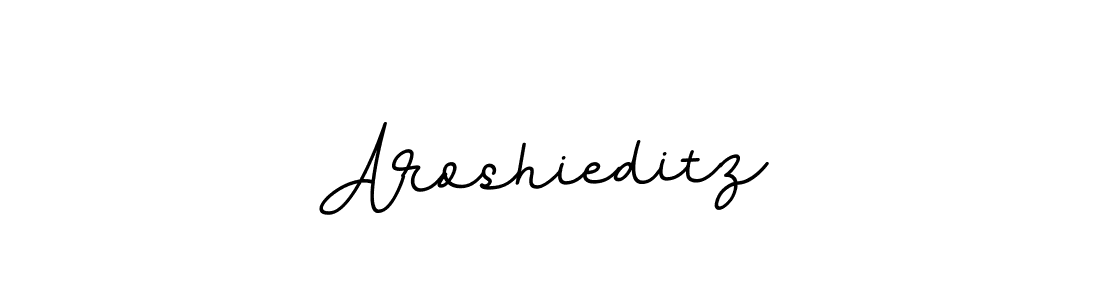 Design your own signature with our free online signature maker. With this signature software, you can create a handwritten (BallpointsItalic-DORy9) signature for name Aroshieditz. Aroshieditz signature style 11 images and pictures png