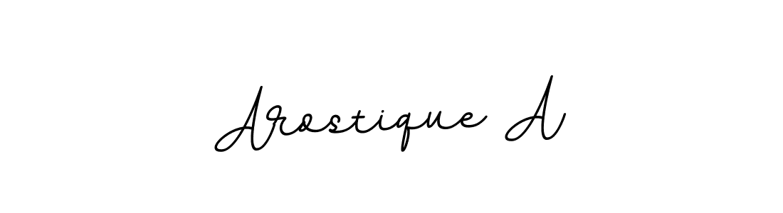 You should practise on your own different ways (BallpointsItalic-DORy9) to write your name (Arostique A) in signature. don't let someone else do it for you. Arostique A signature style 11 images and pictures png