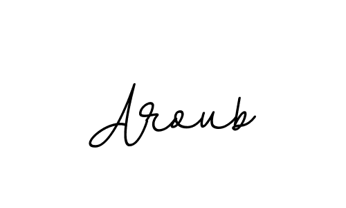 if you are searching for the best signature style for your name Aroub. so please give up your signature search. here we have designed multiple signature styles  using BallpointsItalic-DORy9. Aroub signature style 11 images and pictures png