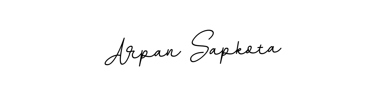 Design your own signature with our free online signature maker. With this signature software, you can create a handwritten (BallpointsItalic-DORy9) signature for name Arpan Sapkota. Arpan Sapkota signature style 11 images and pictures png