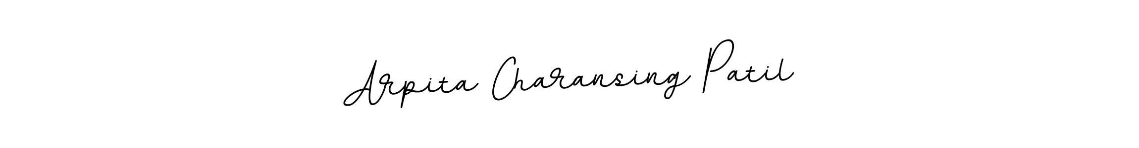 You should practise on your own different ways (BallpointsItalic-DORy9) to write your name (Arpita Charansing Patil) in signature. don't let someone else do it for you. Arpita Charansing Patil signature style 11 images and pictures png