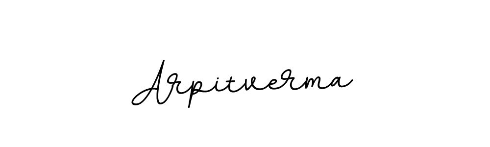 Design your own signature with our free online signature maker. With this signature software, you can create a handwritten (BallpointsItalic-DORy9) signature for name Arpitverma. Arpitverma signature style 11 images and pictures png