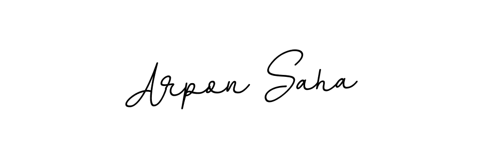 if you are searching for the best signature style for your name Arpon Saha. so please give up your signature search. here we have designed multiple signature styles  using BallpointsItalic-DORy9. Arpon Saha signature style 11 images and pictures png