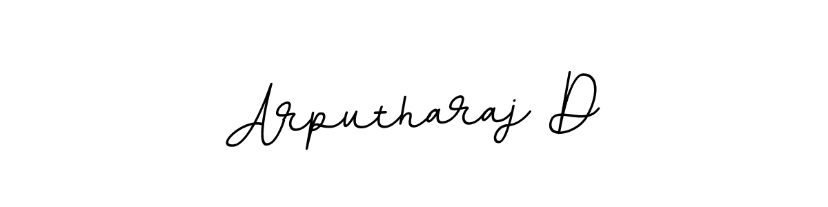 The best way (BallpointsItalic-DORy9) to make a short signature is to pick only two or three words in your name. The name Arputharaj D include a total of six letters. For converting this name. Arputharaj D signature style 11 images and pictures png