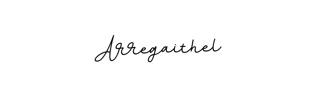 How to make Arregaithel name signature. Use BallpointsItalic-DORy9 style for creating short signs online. This is the latest handwritten sign. Arregaithel signature style 11 images and pictures png