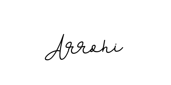 It looks lik you need a new signature style for name Arrohi. Design unique handwritten (BallpointsItalic-DORy9) signature with our free signature maker in just a few clicks. Arrohi signature style 11 images and pictures png