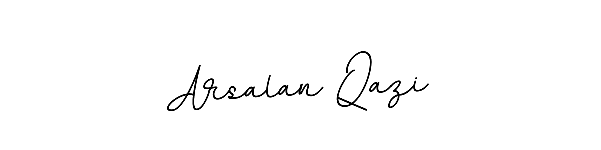 How to make Arsalan Qazi name signature. Use BallpointsItalic-DORy9 style for creating short signs online. This is the latest handwritten sign. Arsalan Qazi signature style 11 images and pictures png