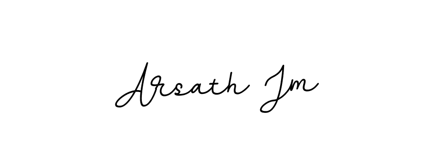 Use a signature maker to create a handwritten signature online. With this signature software, you can design (BallpointsItalic-DORy9) your own signature for name Arsath Jm. Arsath Jm signature style 11 images and pictures png